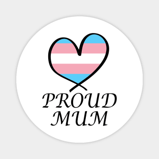 Proud Mum LGBT Gay Pride Month Transgender Flag Magnet